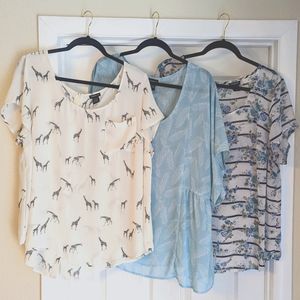 Set of three Torrid brand tops size 2